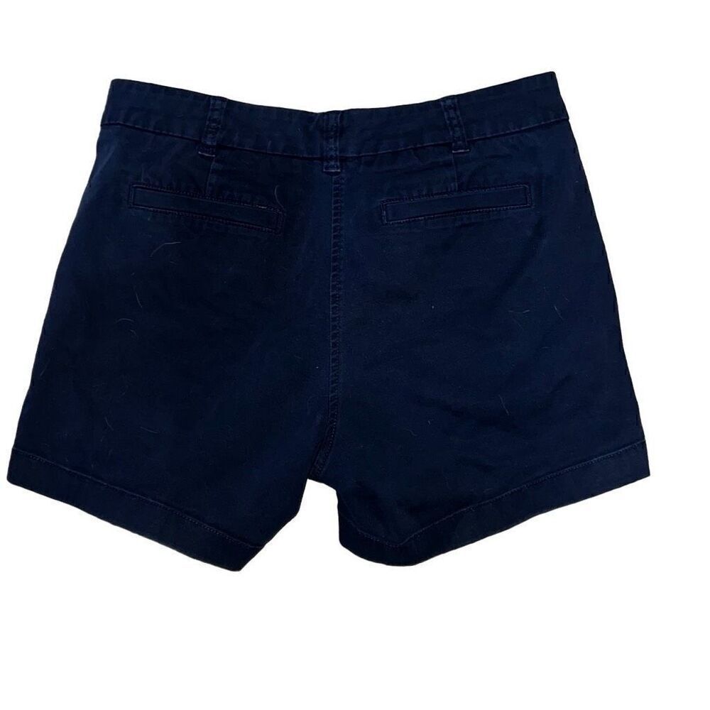 J. Crew 5" Stretch Chino Short Navy Pockets Slight Stretch Classic Sz 4